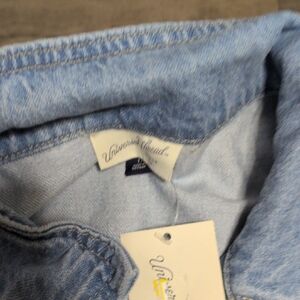 Universal Thread Women's Blue Jean Jumper Short Set